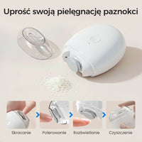 🎉 Elektryczny obcinacz do paznokci - Bezpieczny, nie uszkodzi skóry