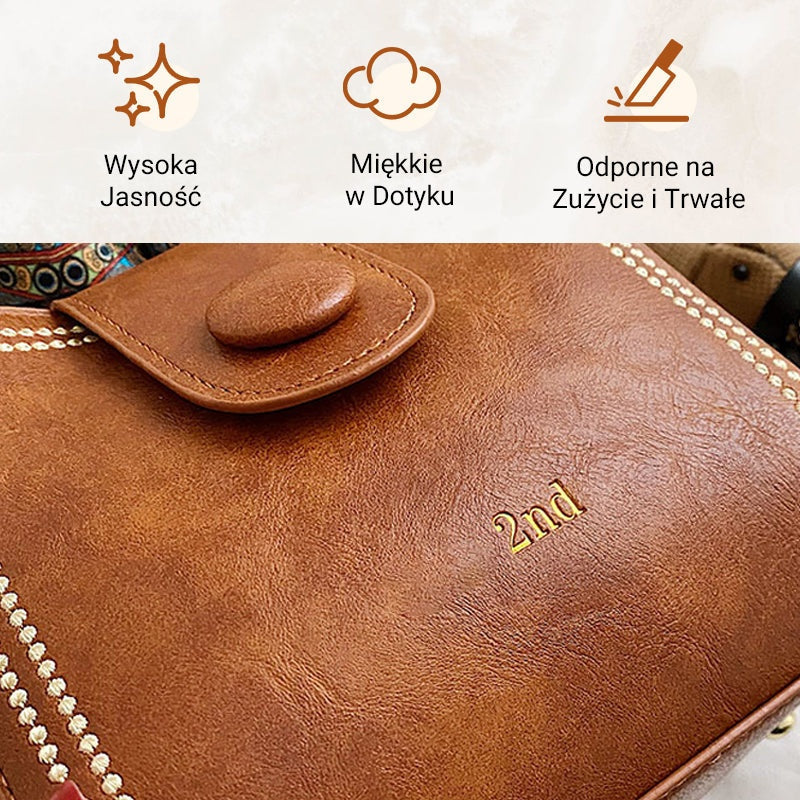 Torba Vintage z Regulowanym, Szerszym Paskiem na Ramię