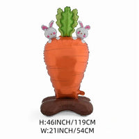 【✨ 1 + 1 gratis - 2 szt.】3 gigantyczne, stojące 3D balony w kształcie królików – radość z samodzielnie stojących dekoracji na każdą imprezę