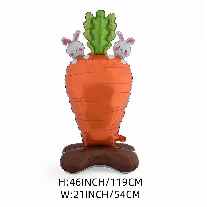 【✨ 1 + 1 gratis - 2 szt.】3 gigantyczne, stojące 3D balony w kształcie królików – radość z samodzielnie stojących dekoracji na każdą imprezę