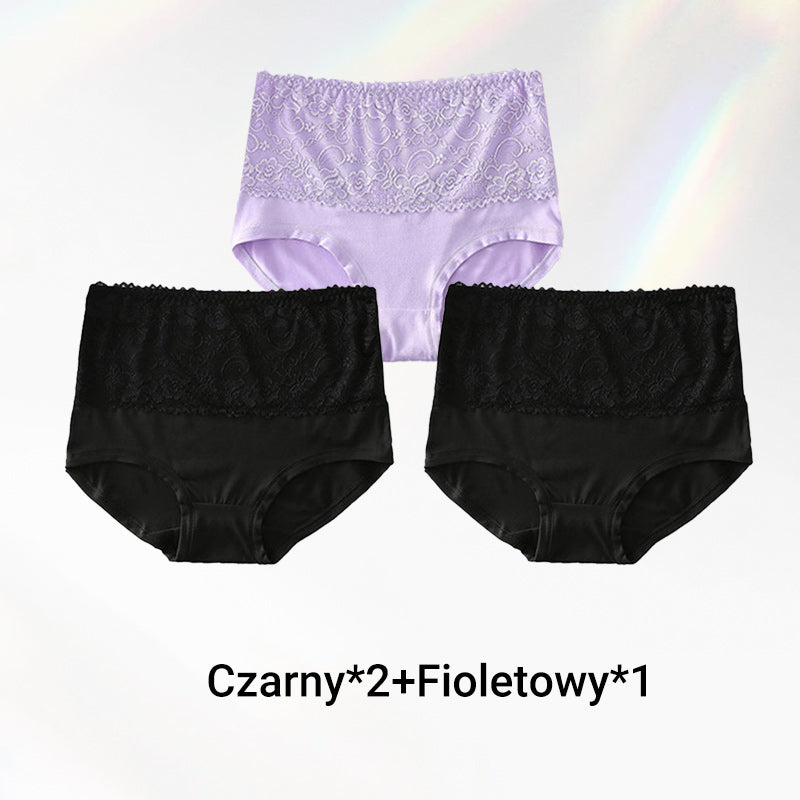 【2 +1 gratis】🌸 Majtki Plus Size z wysokim stanem dla kobiet