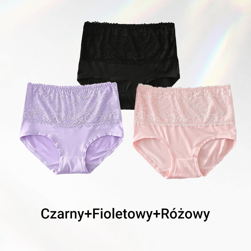 【2 +1 gratis】🌸 Majtki Plus Size z wysokim stanem dla kobiet