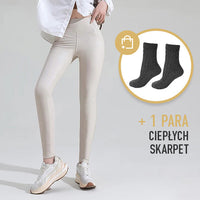 FIERCEFLEX™ - LEGGINSY „SKÓRZANE” OCIEPLANE