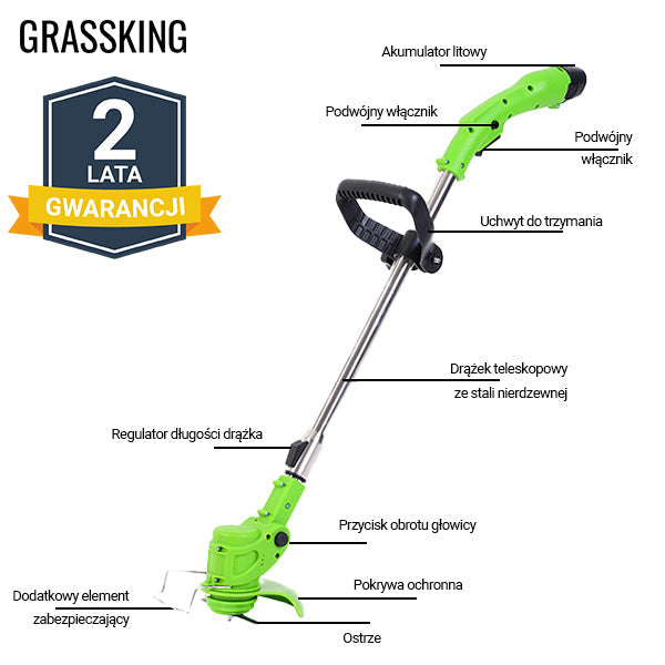 GRASSKING™ - PODKASZARKA AKUMULATOROWA