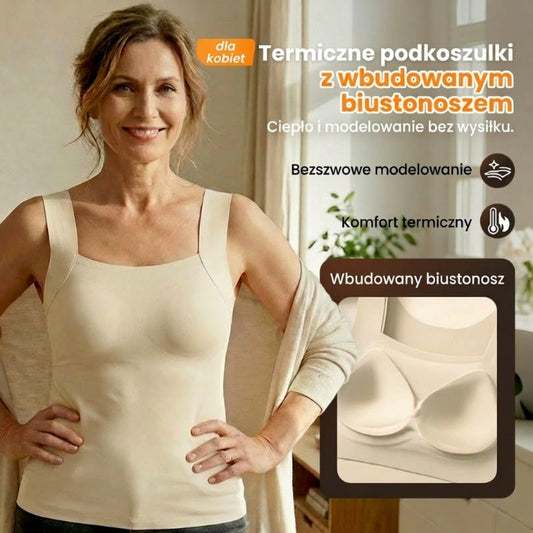 Kamizelka termiczna dla kobiet z wbudowanym biustonoszem