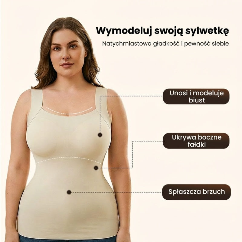 Kamizelka termiczna dla kobiet z wbudowanym biustonoszem