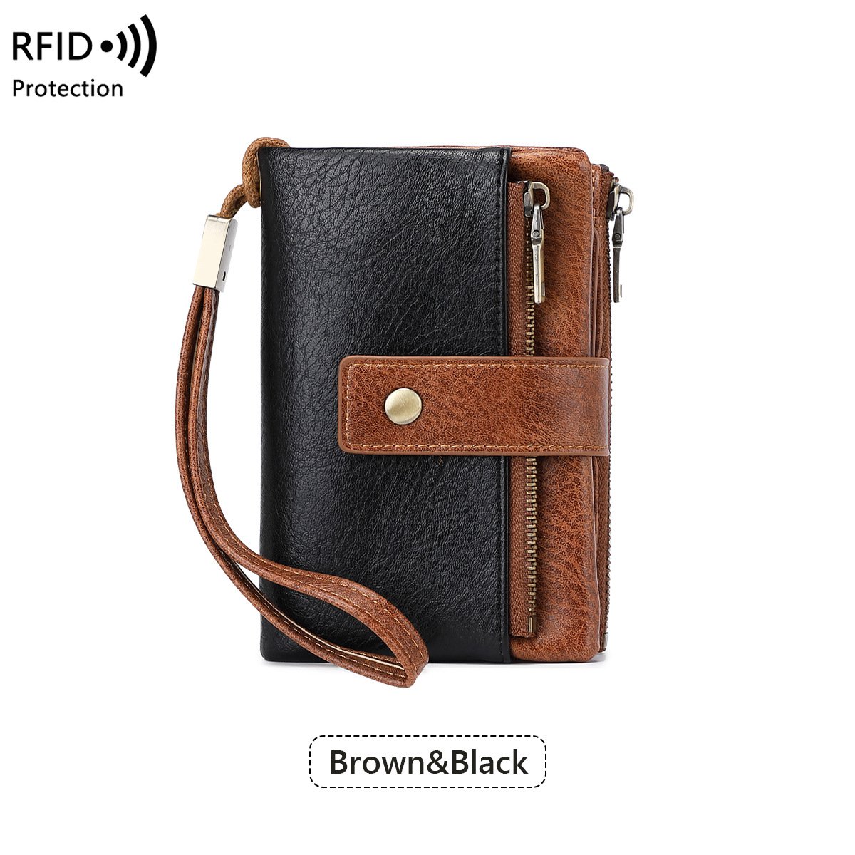 🤩Damski portfel skórzany z blokadą RFID