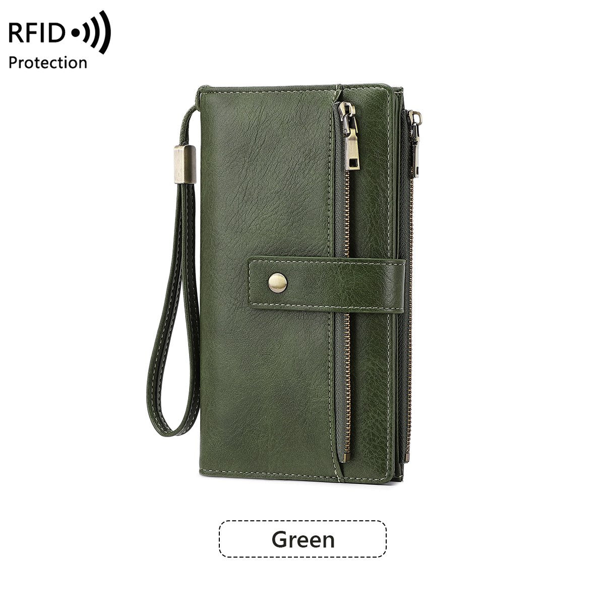 🤩Damski portfel skórzany z blokadą RFID