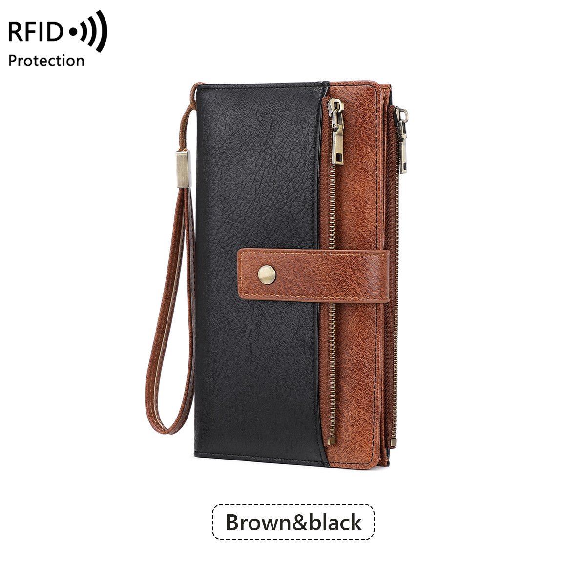 🤩Damski portfel skórzany z blokadą RFID