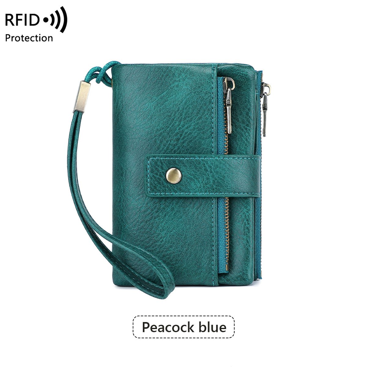 🤩Damski portfel skórzany z blokadą RFID