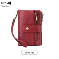 🤩Damski portfel skórzany z blokadą RFID