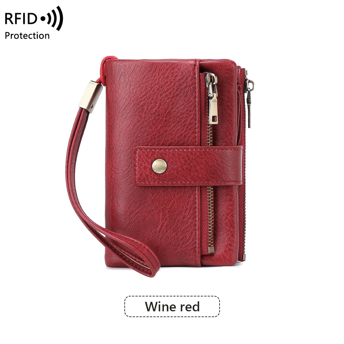 🤩Damski portfel skórzany z blokadą RFID