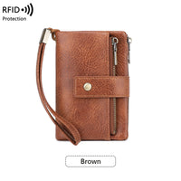 🤩Damski portfel skórzany z blokadą RFID