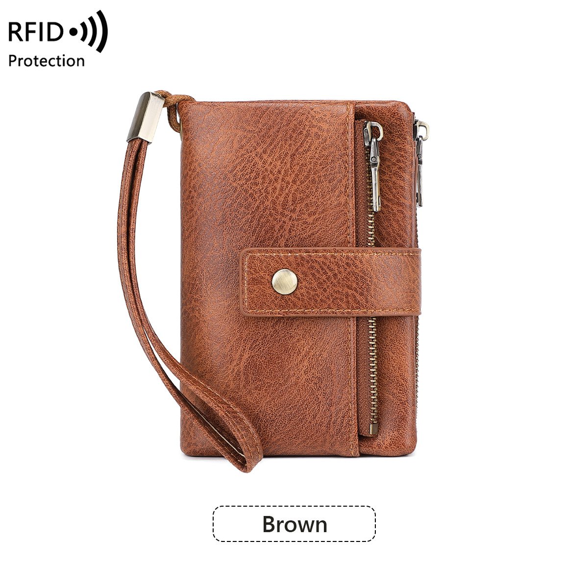 🤩Damski portfel skórzany z blokadą RFID