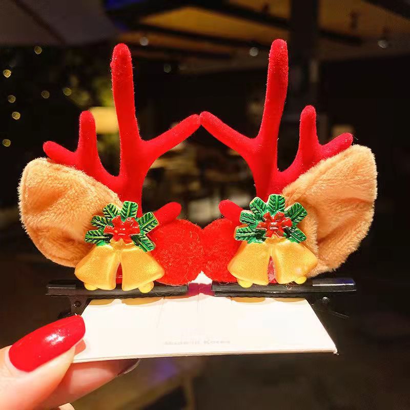 🎅Świąteczna wyprzedaż🎅Spinka do włosów z rogami renifera