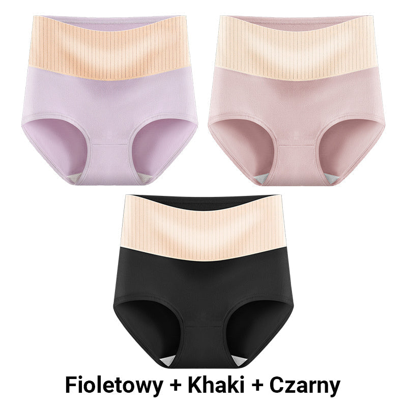 🔥KUP 1, ZYSKAJ 1 GRATIS🔥 - Damska miękka, antybakteryjna, oddychająca bielizna z wysokim stanem.💟