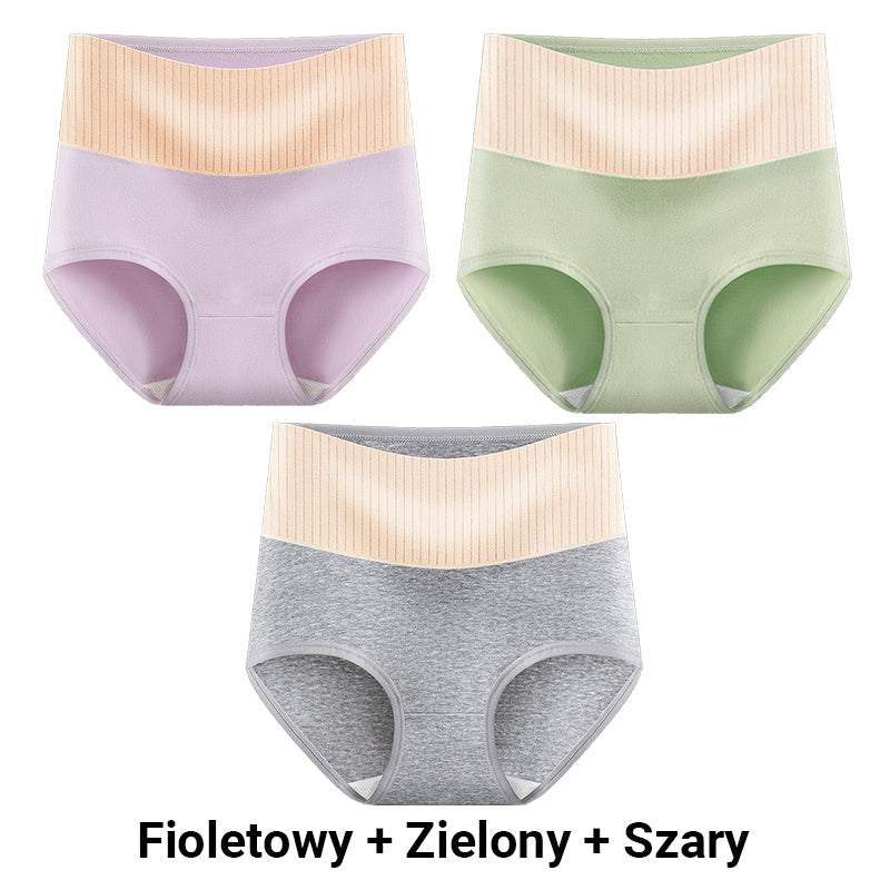 🔥KUP 1, ZYSKAJ 1 GRATIS🔥 - Damska miękka, antybakteryjna, oddychająca bielizna z wysokim stanem.💟