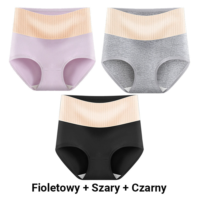 🔥KUP 1, ZYSKAJ 1 GRATIS🔥 - Damska miękka, antybakteryjna, oddychająca bielizna z wysokim stanem.💟