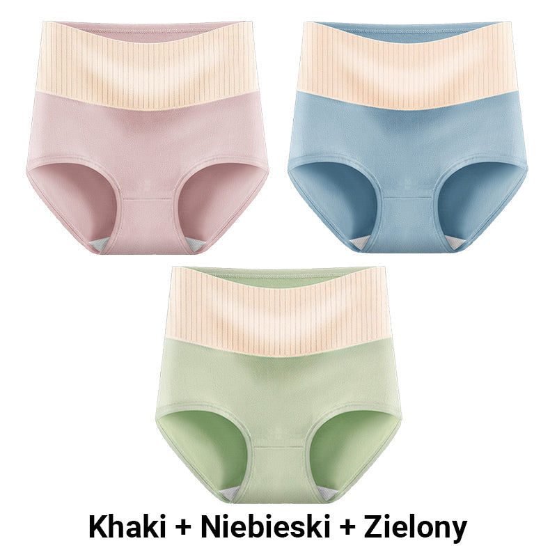 🔥KUP 1, ZYSKAJ 1 GRATIS🔥 - Damska miękka, antybakteryjna, oddychająca bielizna z wysokim stanem.💟