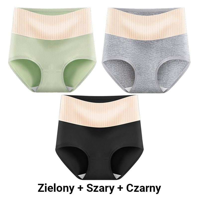 🔥KUP 1, ZYSKAJ 1 GRATIS🔥 - Damska miękka, antybakteryjna, oddychająca bielizna z wysokim stanem.💟