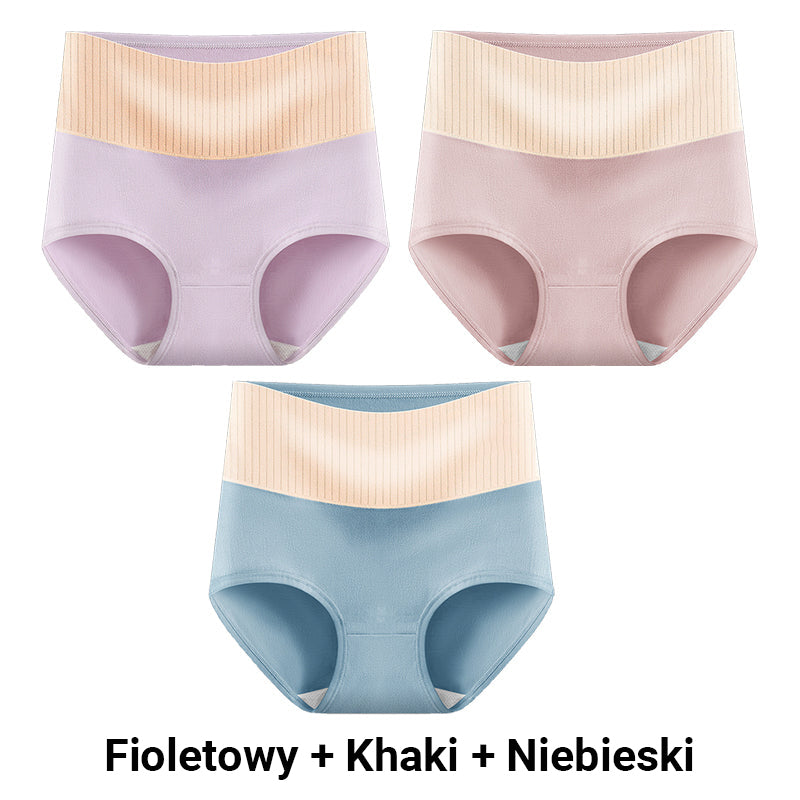 🔥KUP 1, ZYSKAJ 1 GRATIS🔥 - Damska miękka, antybakteryjna, oddychająca bielizna z wysokim stanem.💟