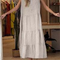 👗nowe bawełniane sukienki plus size w stylu vintage