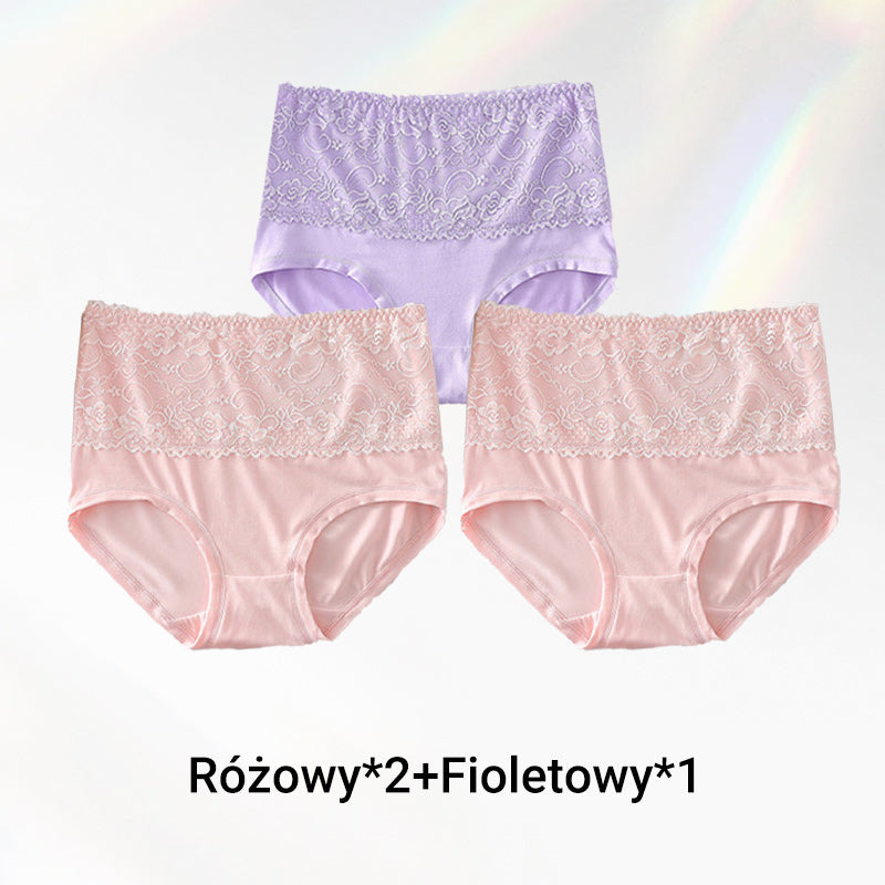 【2 +1 gratis】🌸 Majtki Plus Size z wysokim stanem dla kobiet