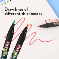 VIVACREATE™ - ZESTAW 24 FLAMASTRÓW AKRYLOWYCH