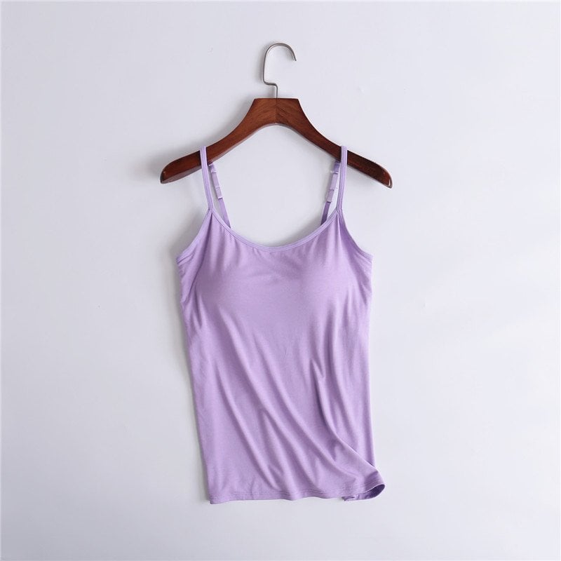 【S-6XL】👙Seksowny podkoszulek z wbudowanym biustonoszem