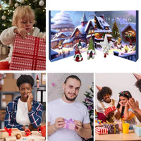 💝Pomysł na prezent Gorąca wyprzedaż🎅Kalendarz adwentowy z krasnalami na Boże Narodzenie/Halloween 2025🎃