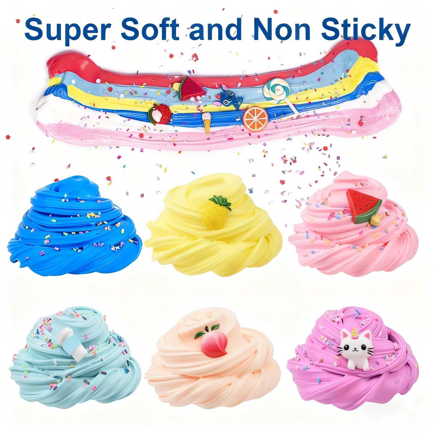 🔥🎁Super Glina Szlam DIY Miękka i sprężysta glina Pachnący szlam Glina sensoryczna