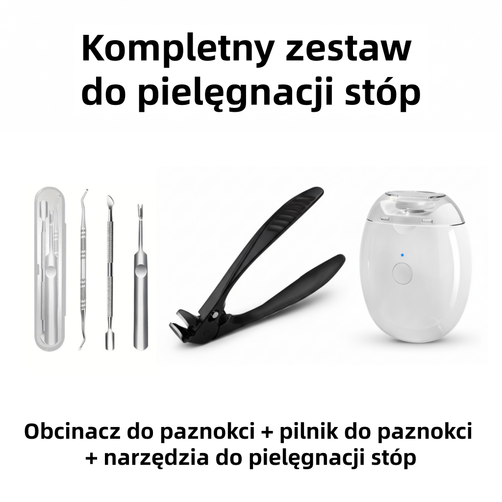 🎉 Elektryczny obcinacz do paznokci - Bezpieczny, nie uszkodzi skóry