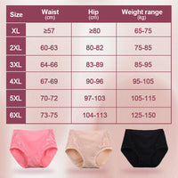 🔥Kup 2 i otrzymaj 1 gratis🔥 Bawełniane majtki Plus Size z wysokim stanem