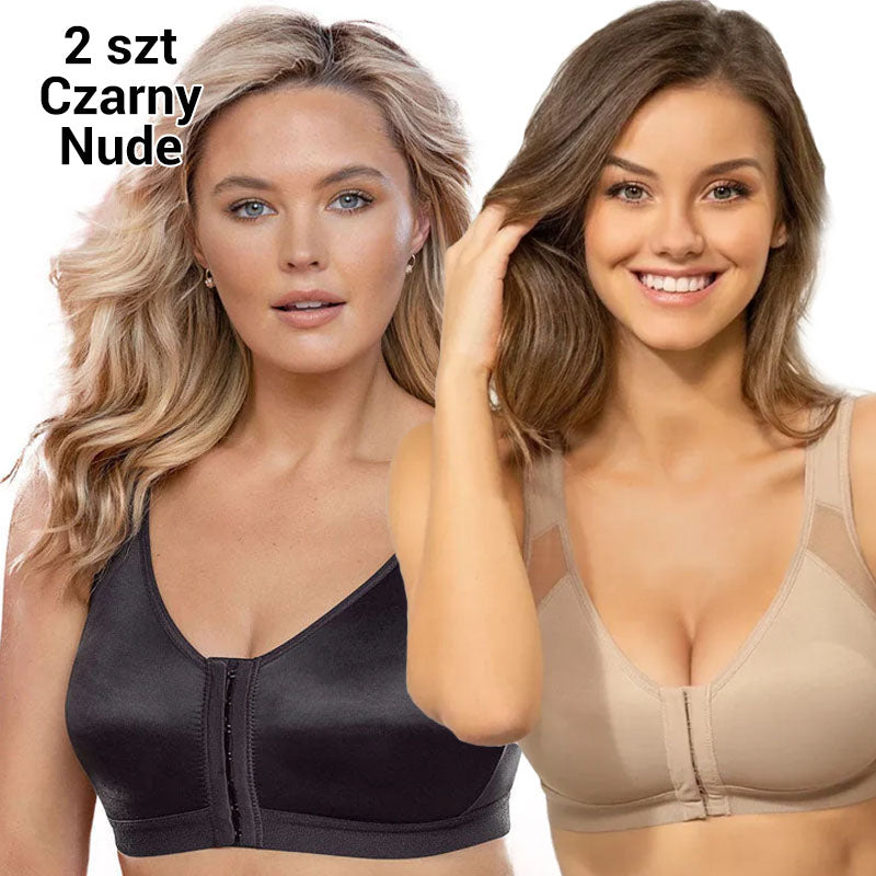 💗 Stanik bez fiszbin z przednim zapięciem – Kształtuje idealny biust 👙✨