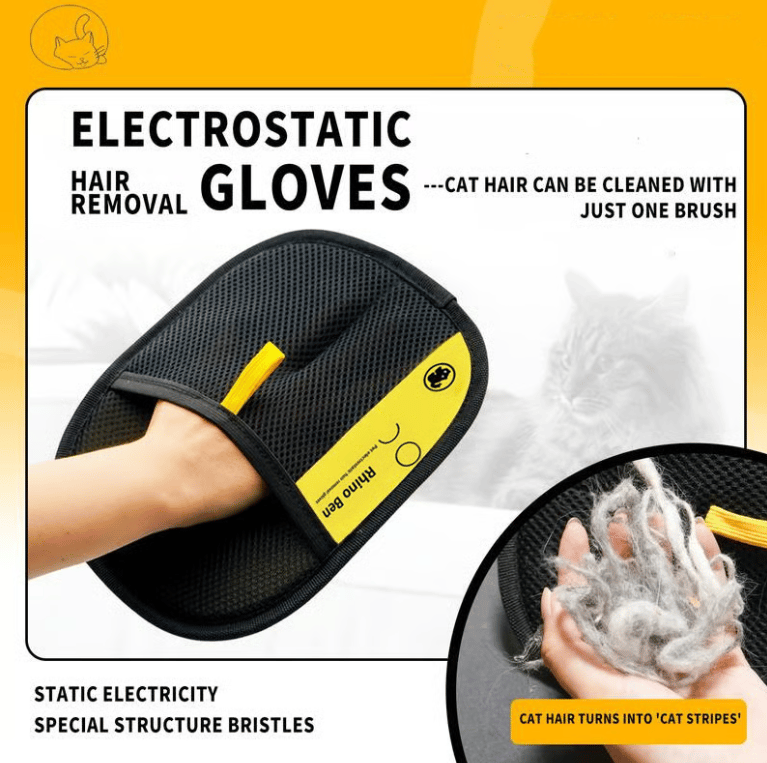 ⚡Rękawiczki antystatyczne wielokrotnego użytku do usuwania sierści zwierząt domowych