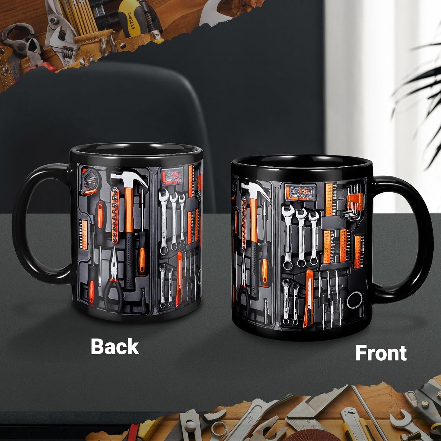🔨Zestaw narzędzi mechanicznych 3D Kubek do kawy☕
