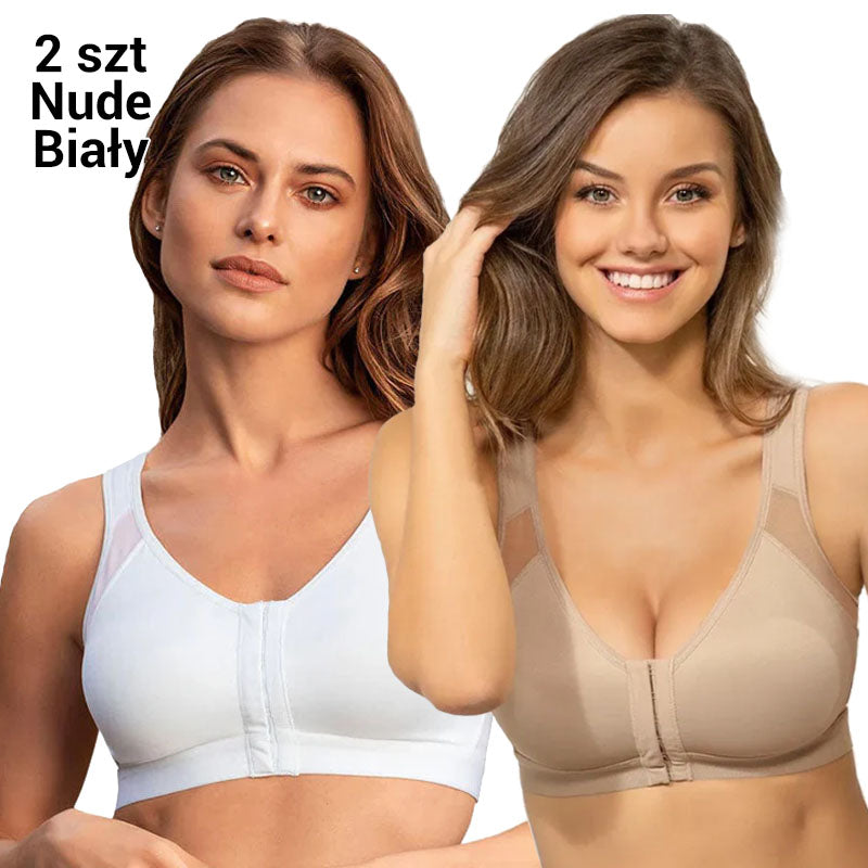💗 Stanik bez fiszbin z przednim zapięciem – Kształtuje idealny biust 👙✨