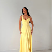 💃Lulah Drape Maxi Dress z wbudowanym biustonoszem