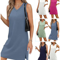 👗Damska mini sukienka z dekoltem w szpic