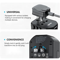 ⚡Uniwersalny globalny adapter podróżny