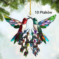 Witrażowe Ozdoby Wiszące Dla Członków Rodziny Kolibrów