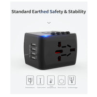 💥💥Uniwersalny podróżny adapter wtyczki z 4 portami USB
