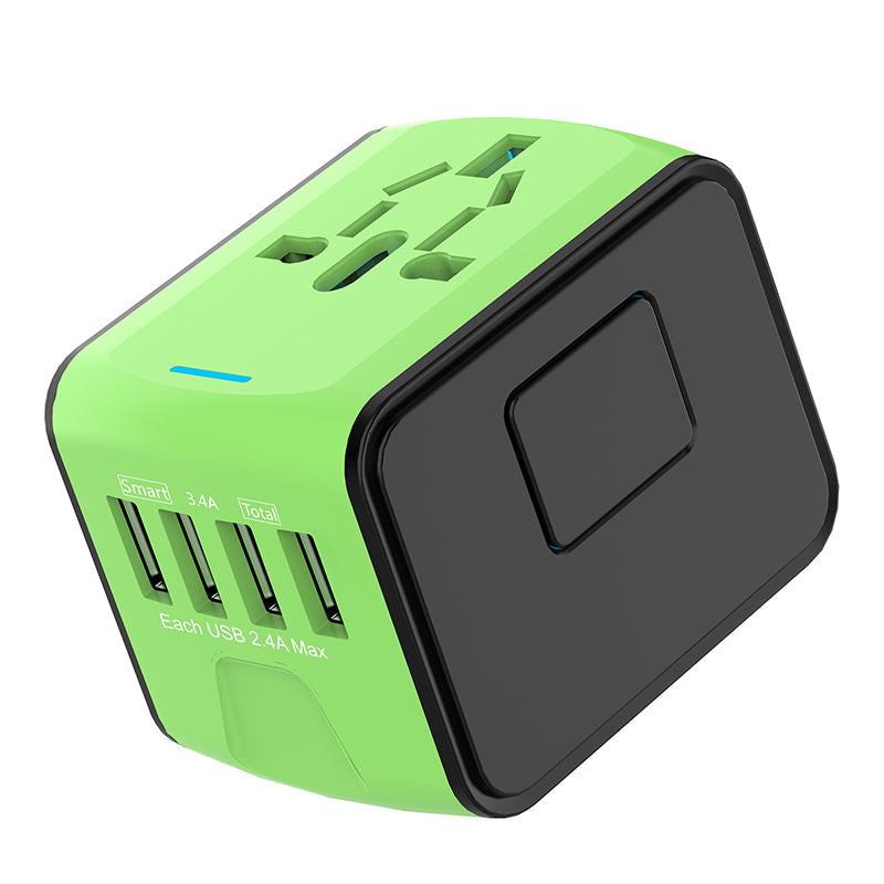 💥💥Uniwersalny podróżny adapter wtyczki z 4 portami USB