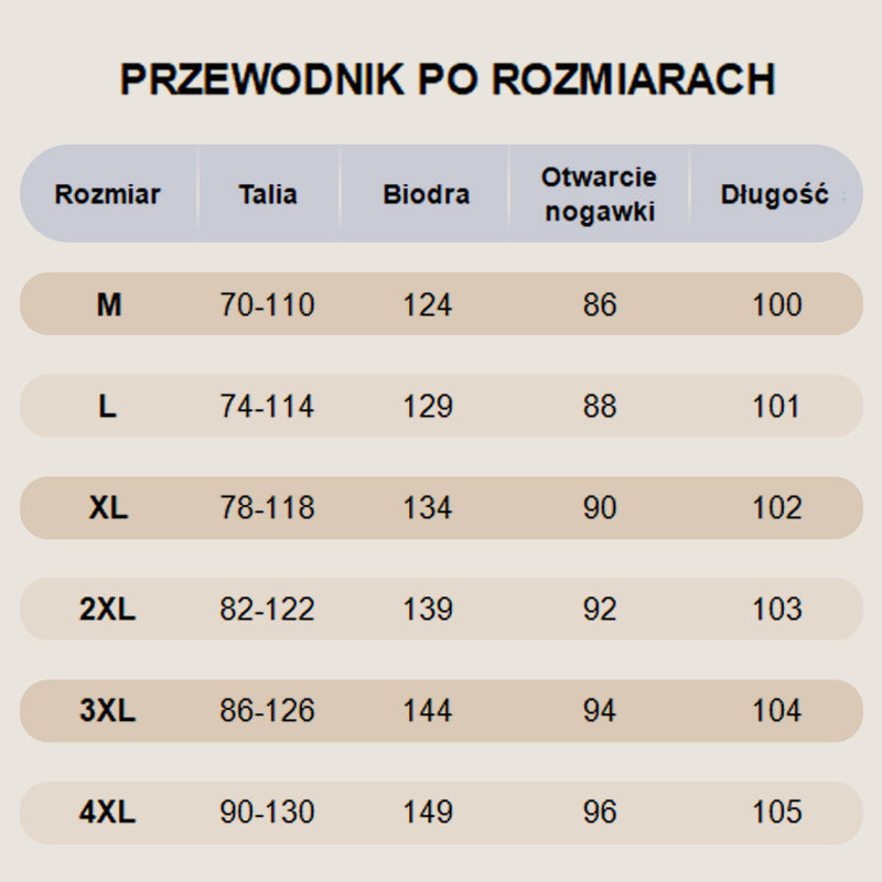 Damskie spodnie z szerokimi nogawkami i elastyczną talią