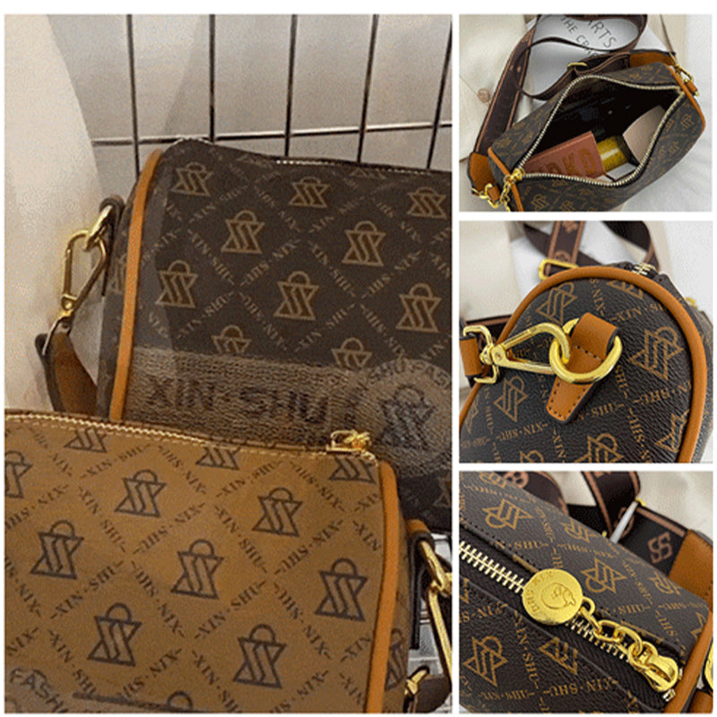 Damska torba crossbody z nadrukiem w stylu vintage