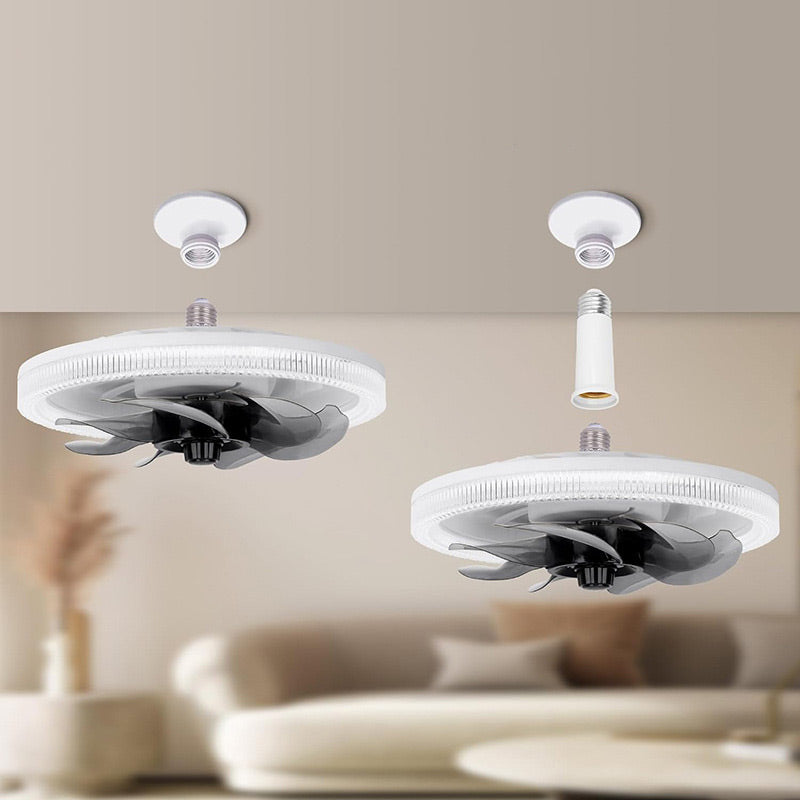 Regulowane światło wentylatora 2 w 1 z pilotem zdalnego sterowania