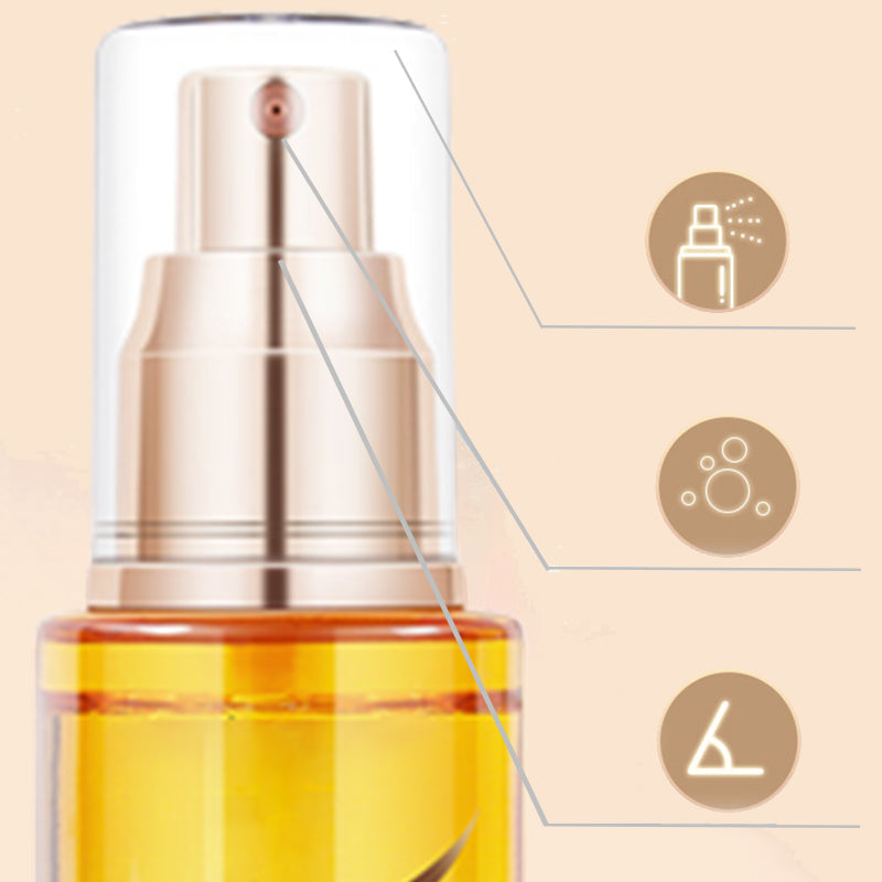 💁‍♀️✨ Olejowo-serumowy spray do włosów kręconych ✨💆‍♀️ Lekka 3w1 kuracja: blask, ochrona przed puszeniem się i trwała definicja loków – bez ciężkich pozostałości!