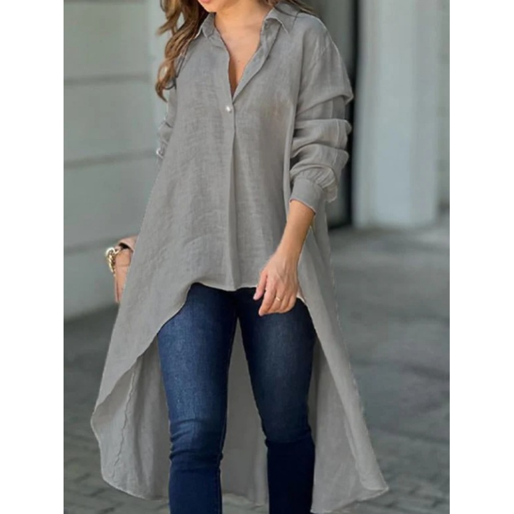 🌷GORĄCA WYPRZEDAŻ💞Elegancka damska koszula z długimi klapami