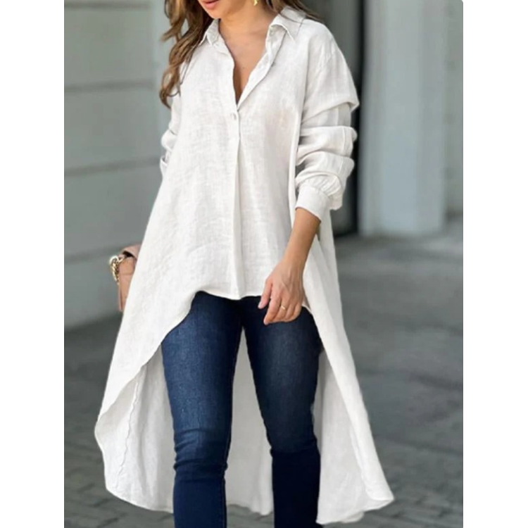 🌷GORĄCA WYPRZEDAŻ💞Elegancka damska koszula z długimi klapami
