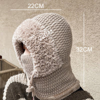 ❄️Damski zimowy jednoczęściowy czapka-szalik-maska 4 w 1 kominiarka